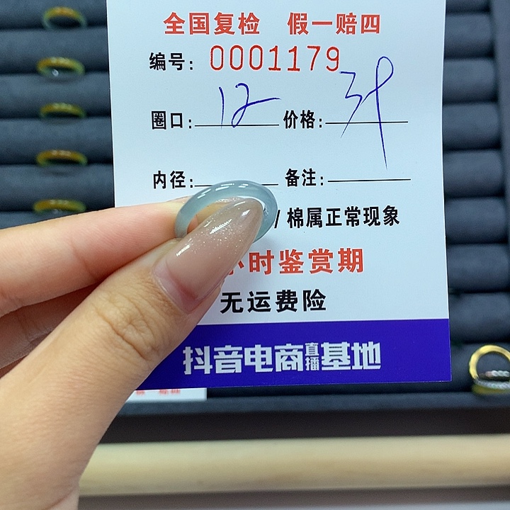 翡翠戒指未镶嵌       1179