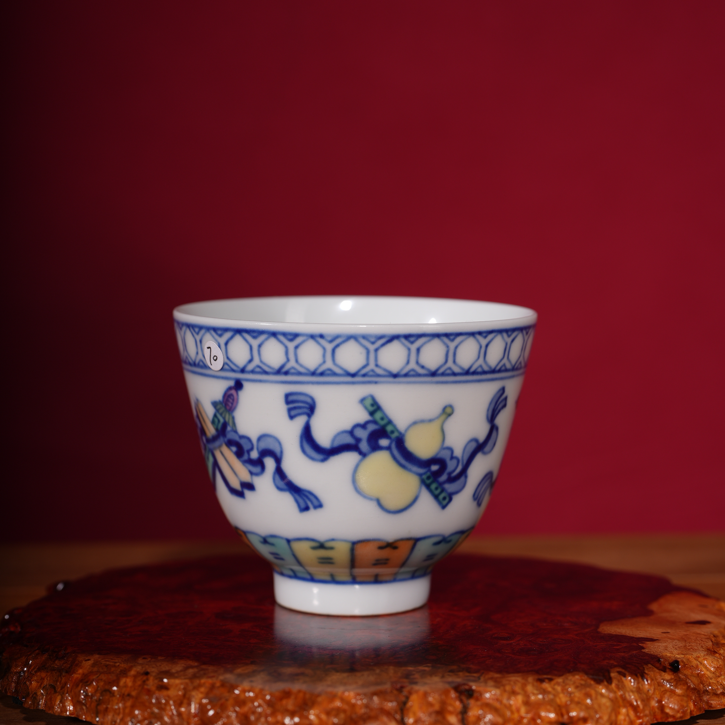 70清光绪斗彩杯瓷器收藏 文物商店 明清瓷 非仿古工艺品