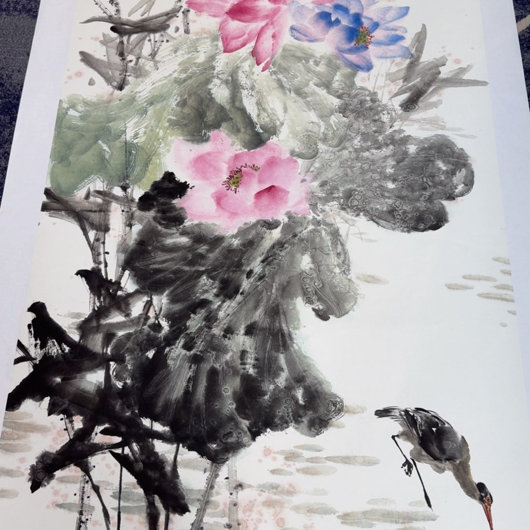 国画国画作品山水花鸟纯手绘