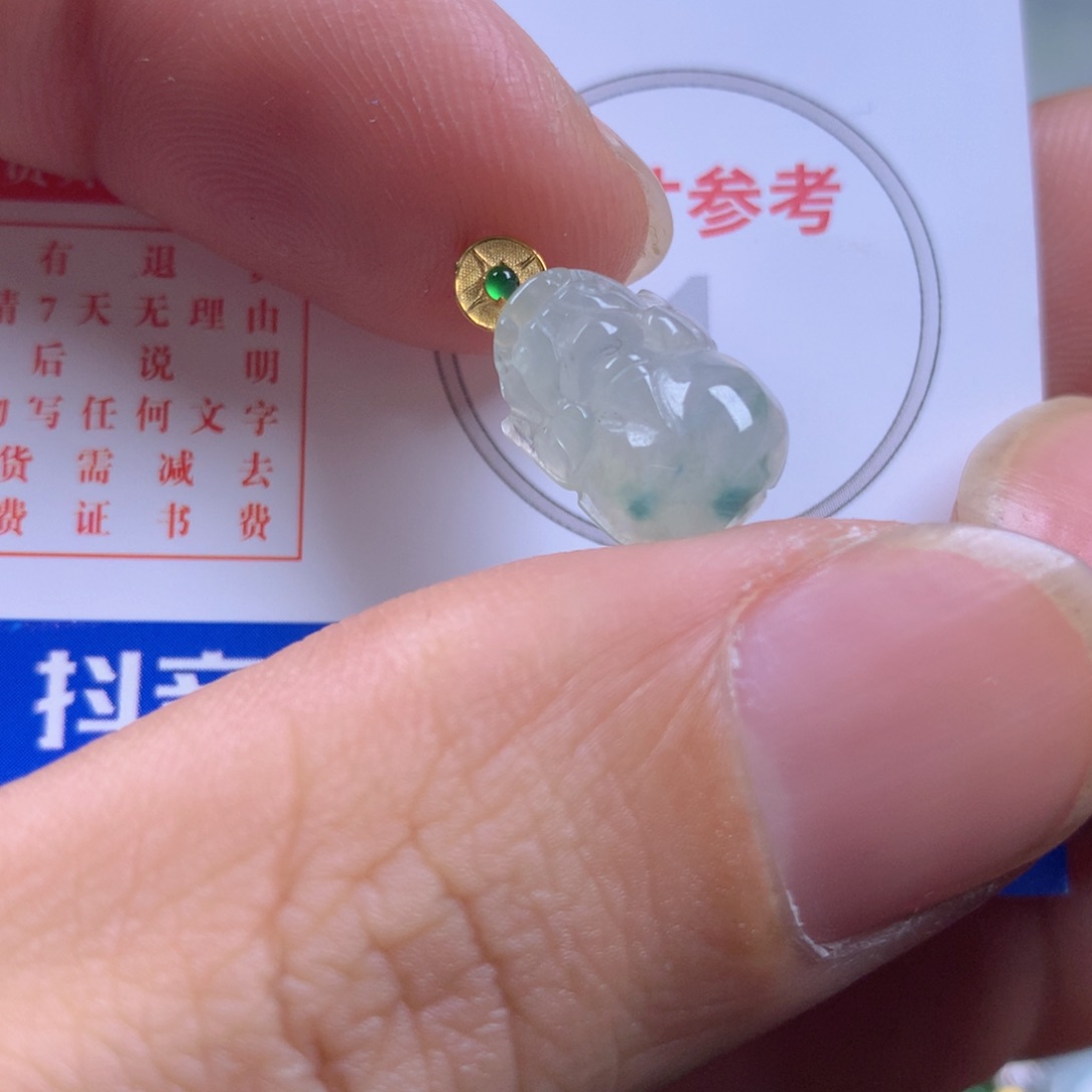 【闪购商品】翡翠颈饰18K金镶嵌翡翠