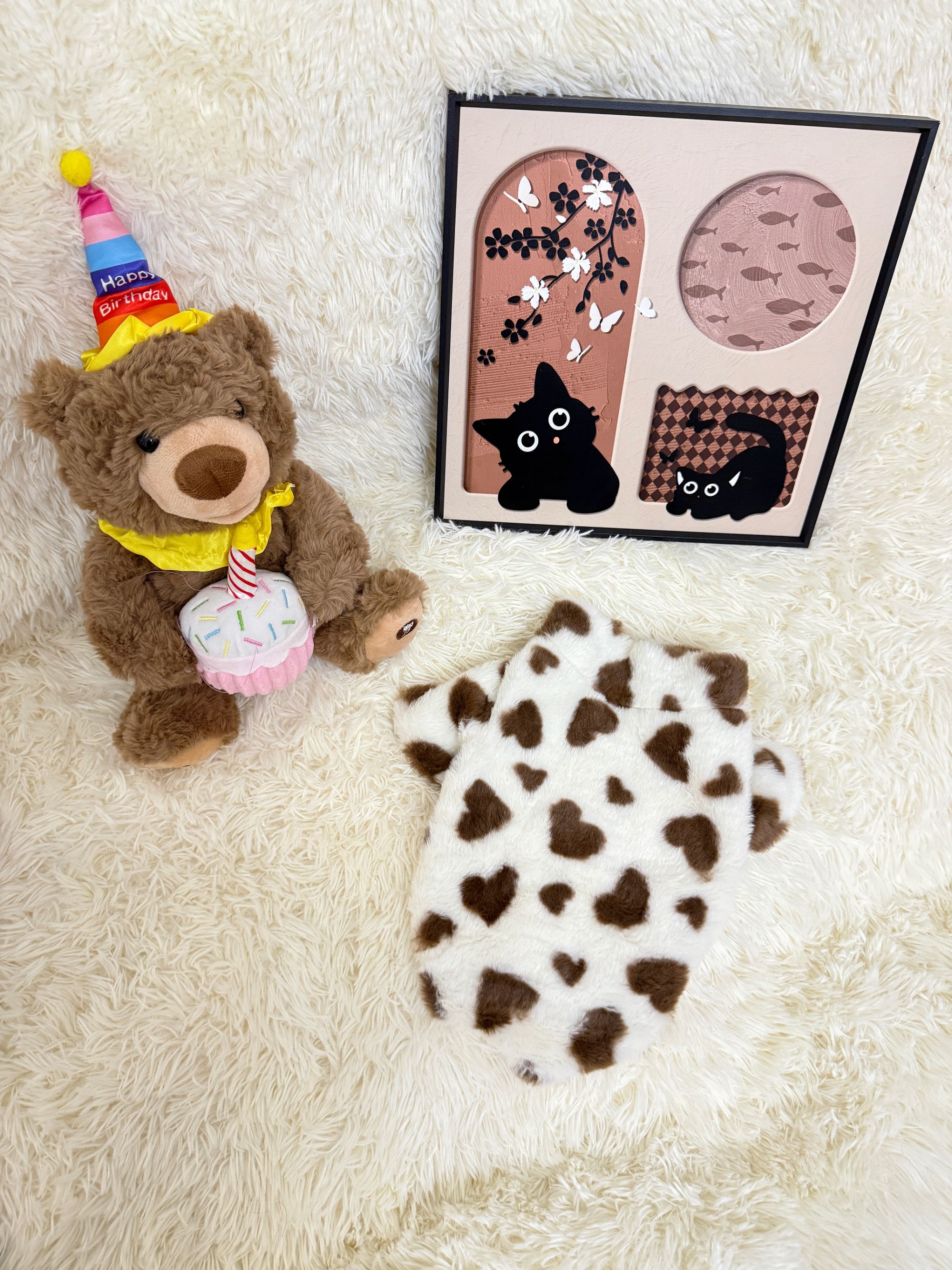 狗狗冬季加厚爱心外套皮草适合中小型犬猫咪通用保暖穿着宠物衣服