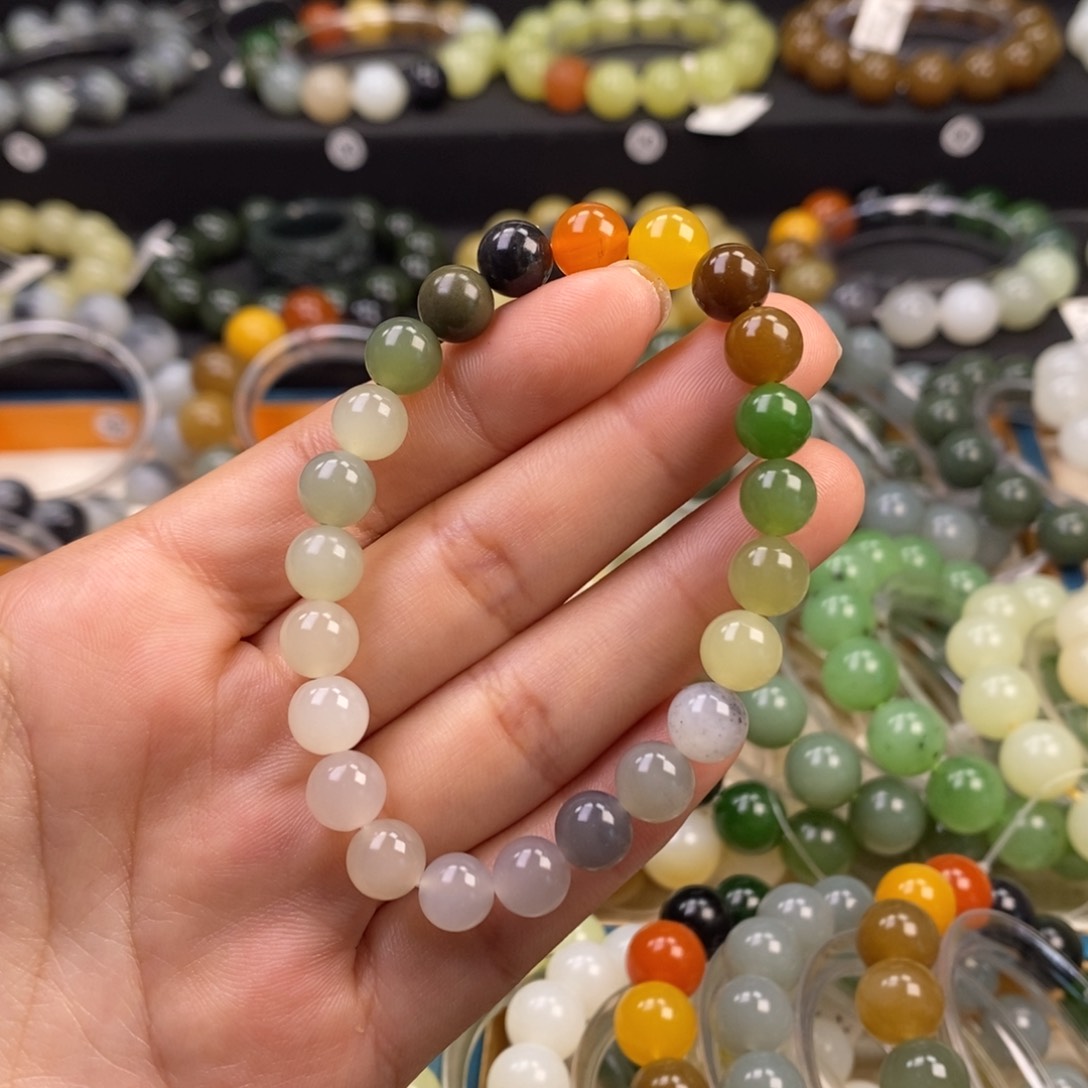 和田玉手串未镶嵌W 8