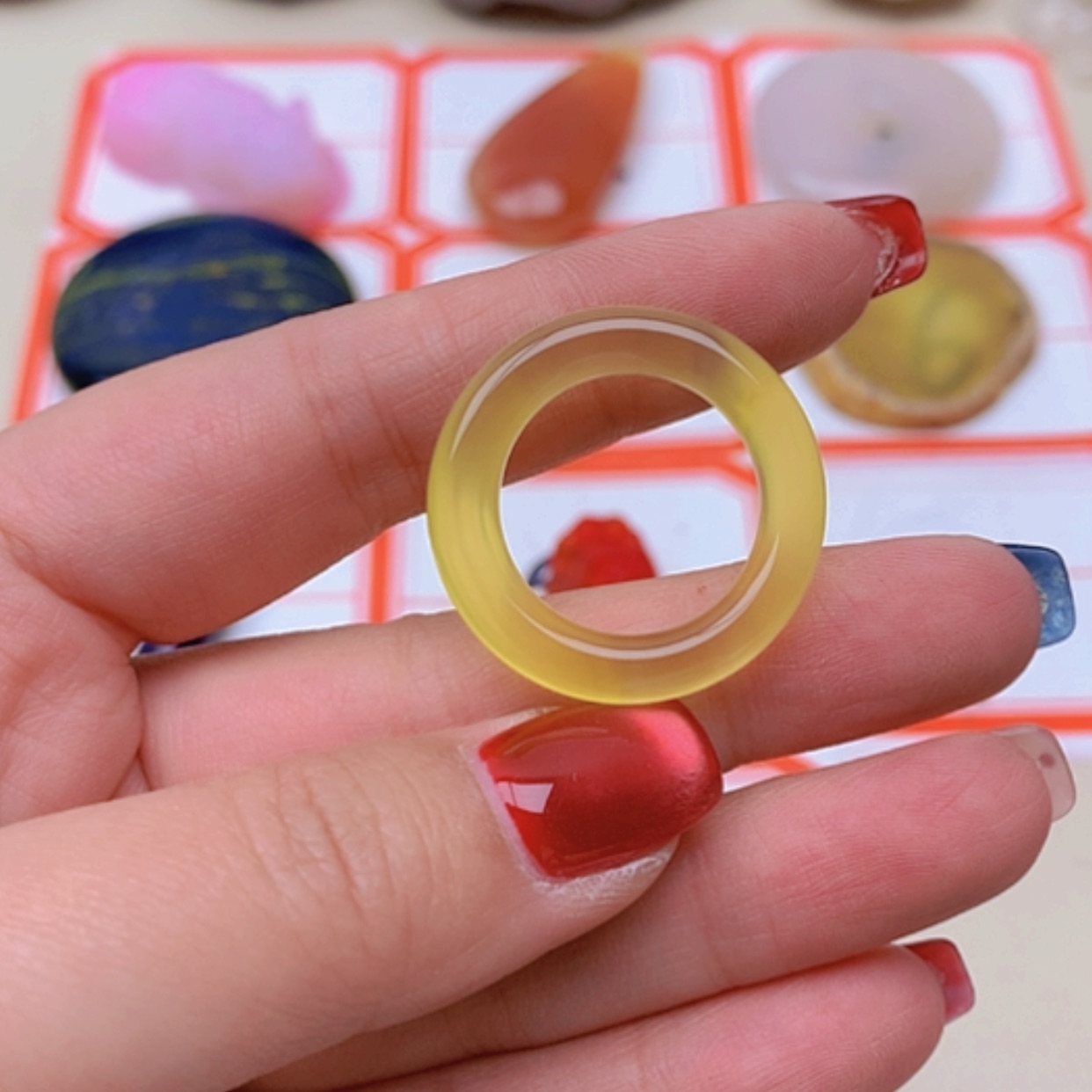 【闪购商品】未镶嵌玛瑙/玉髓珠宝半成品苦***啡