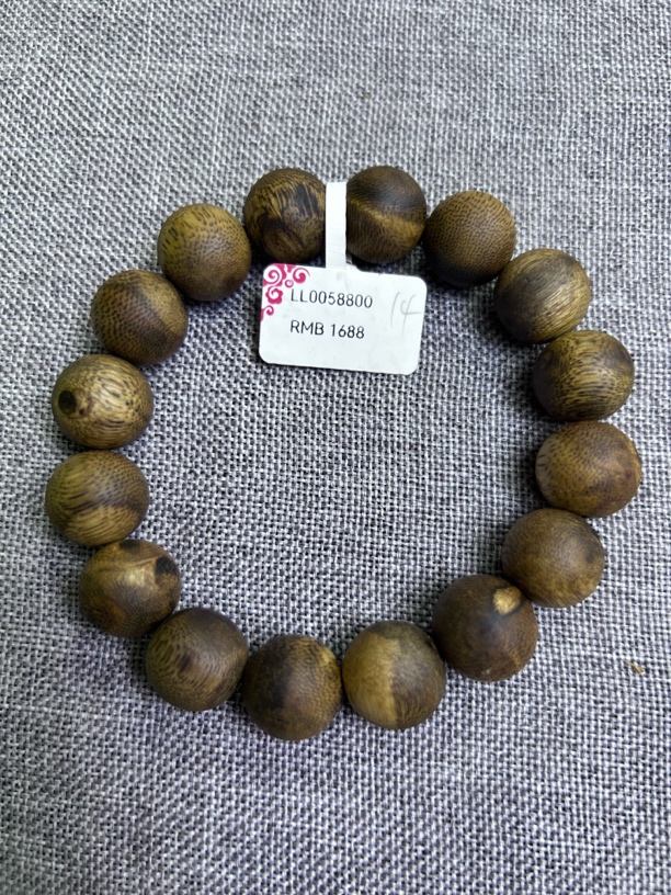 沉香1.4花珠单圈手串12.9克