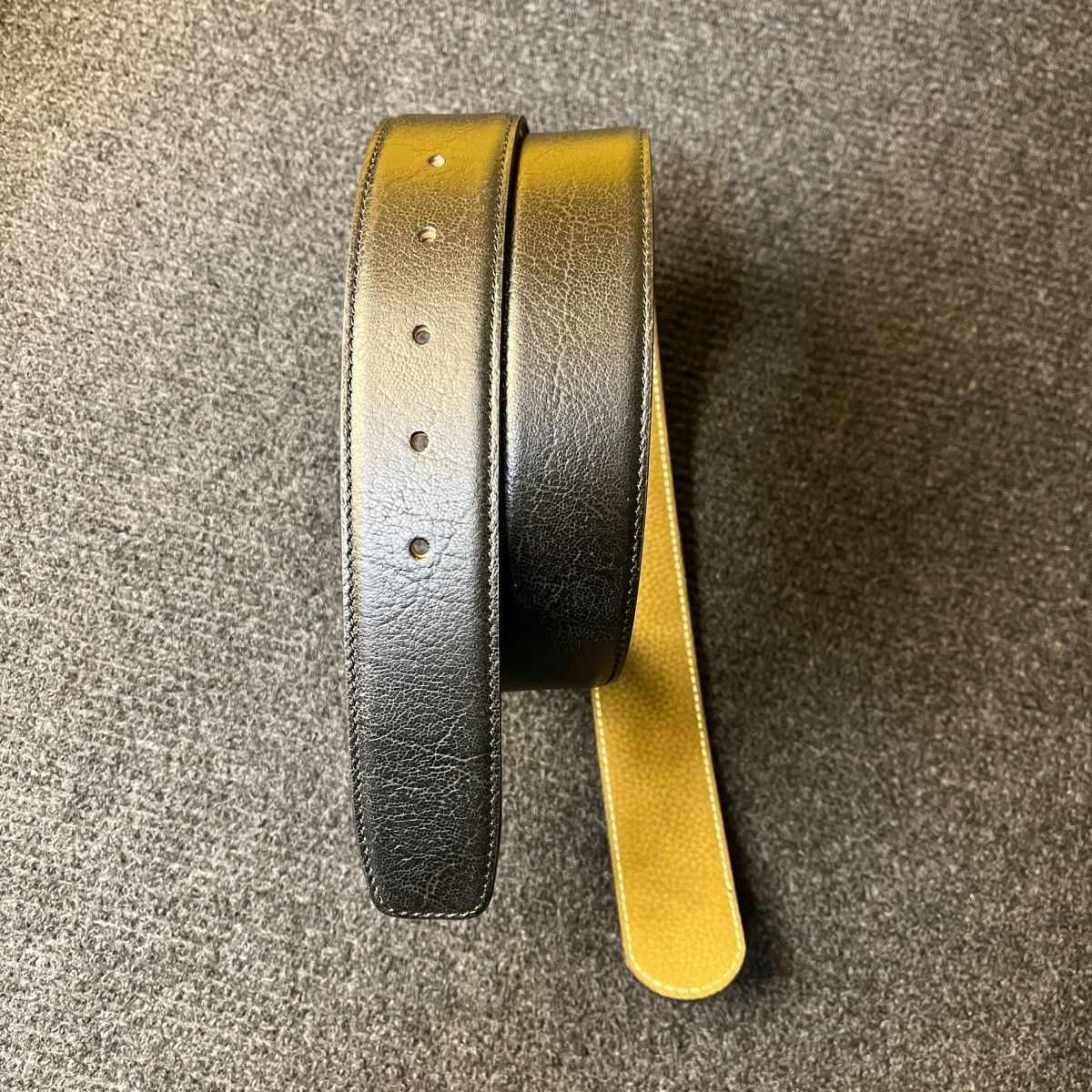 袋鼠皮带皮带平滑扣男士真皮腰带条不带扣