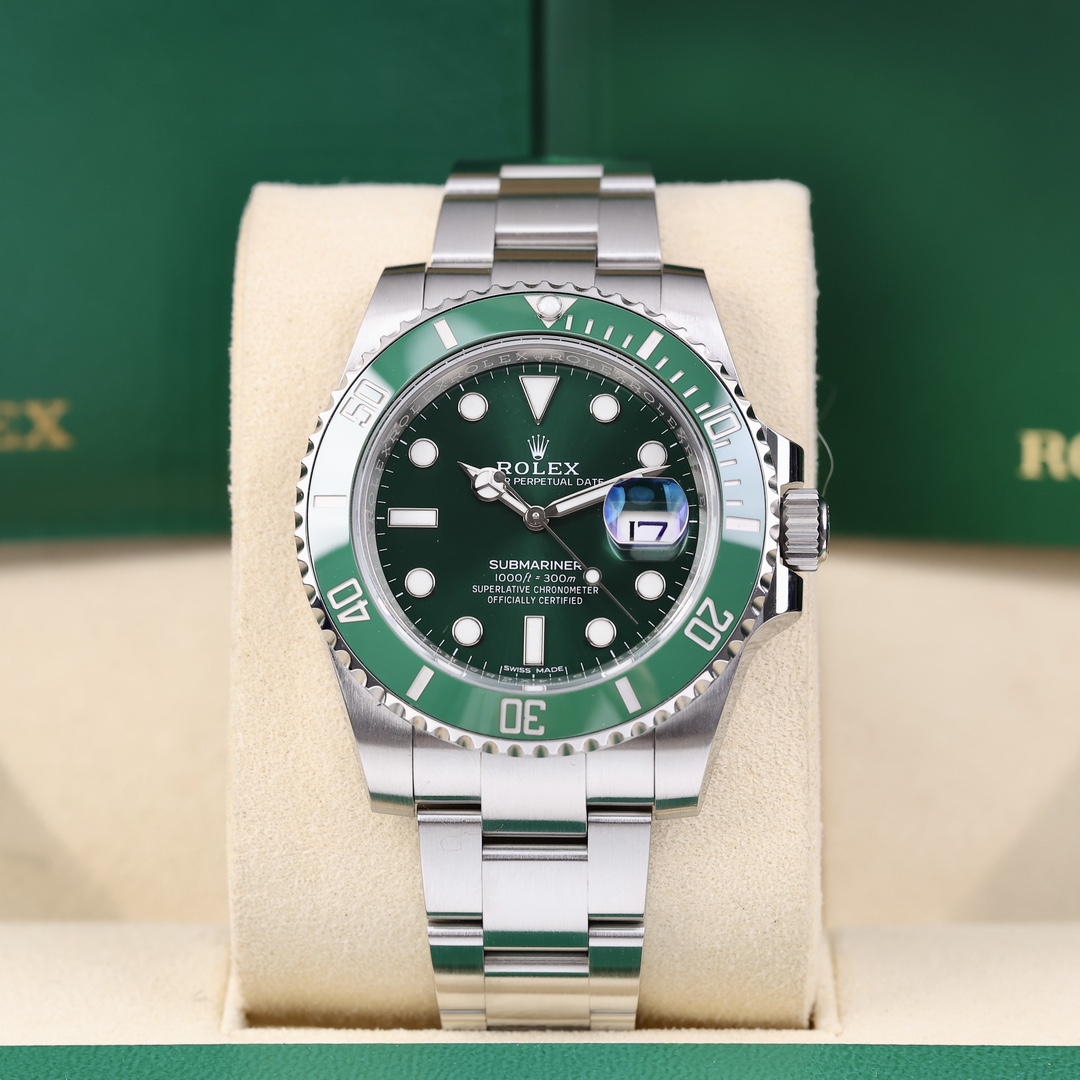 95新 Rolex/劳力士 116610 绿水鬼 2018年保卡 已停产