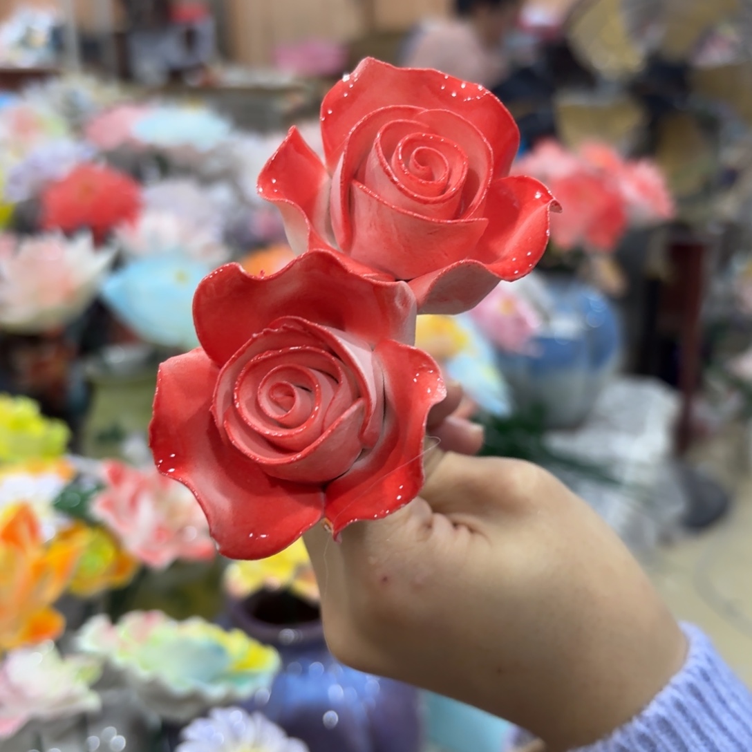 陶瓷花，20元发货，退款拉黑