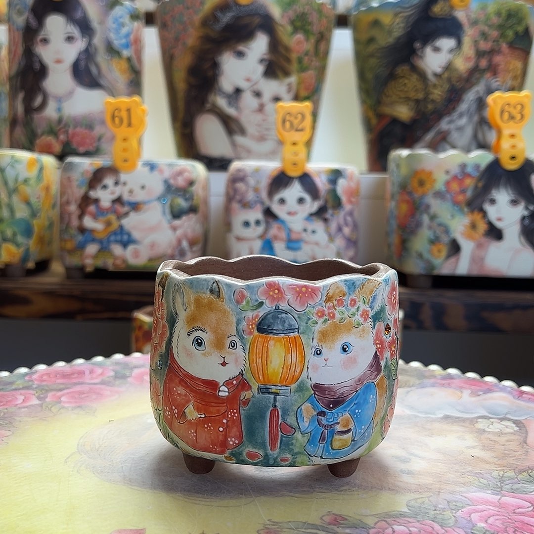 Gogo的精工兔子小圆盆