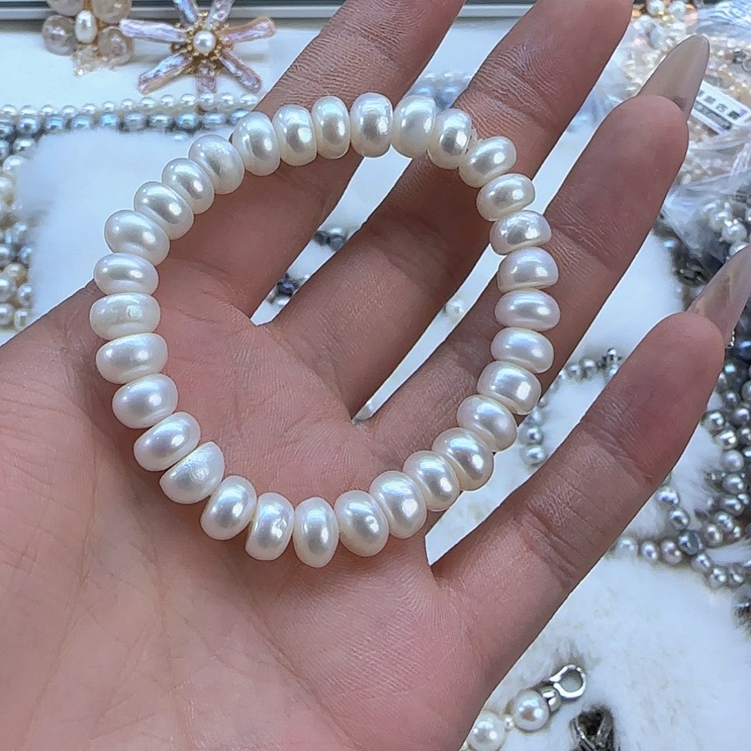 未镶嵌项链定制865淡水珍珠