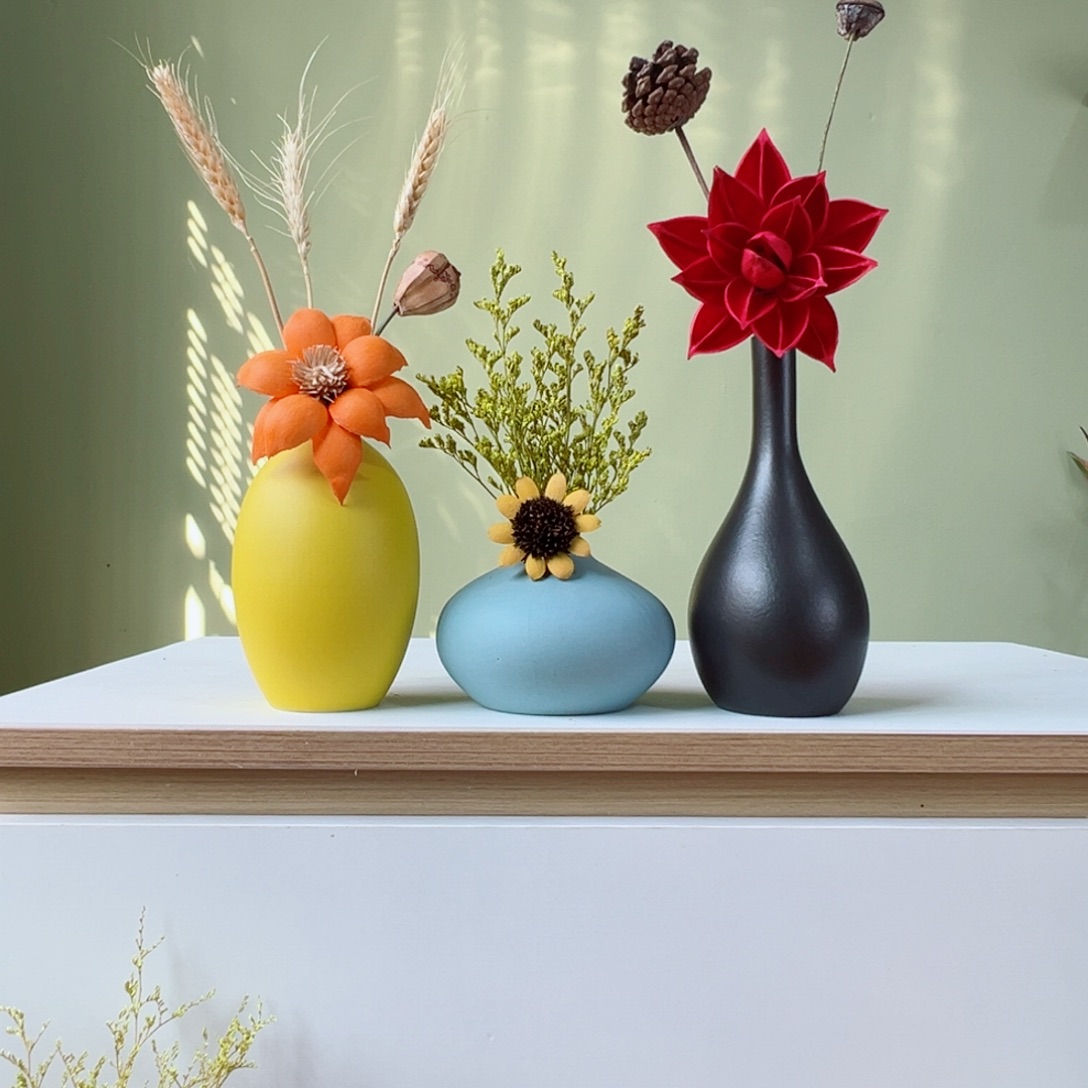 摆件花瓶带花高度20-30厘米左右