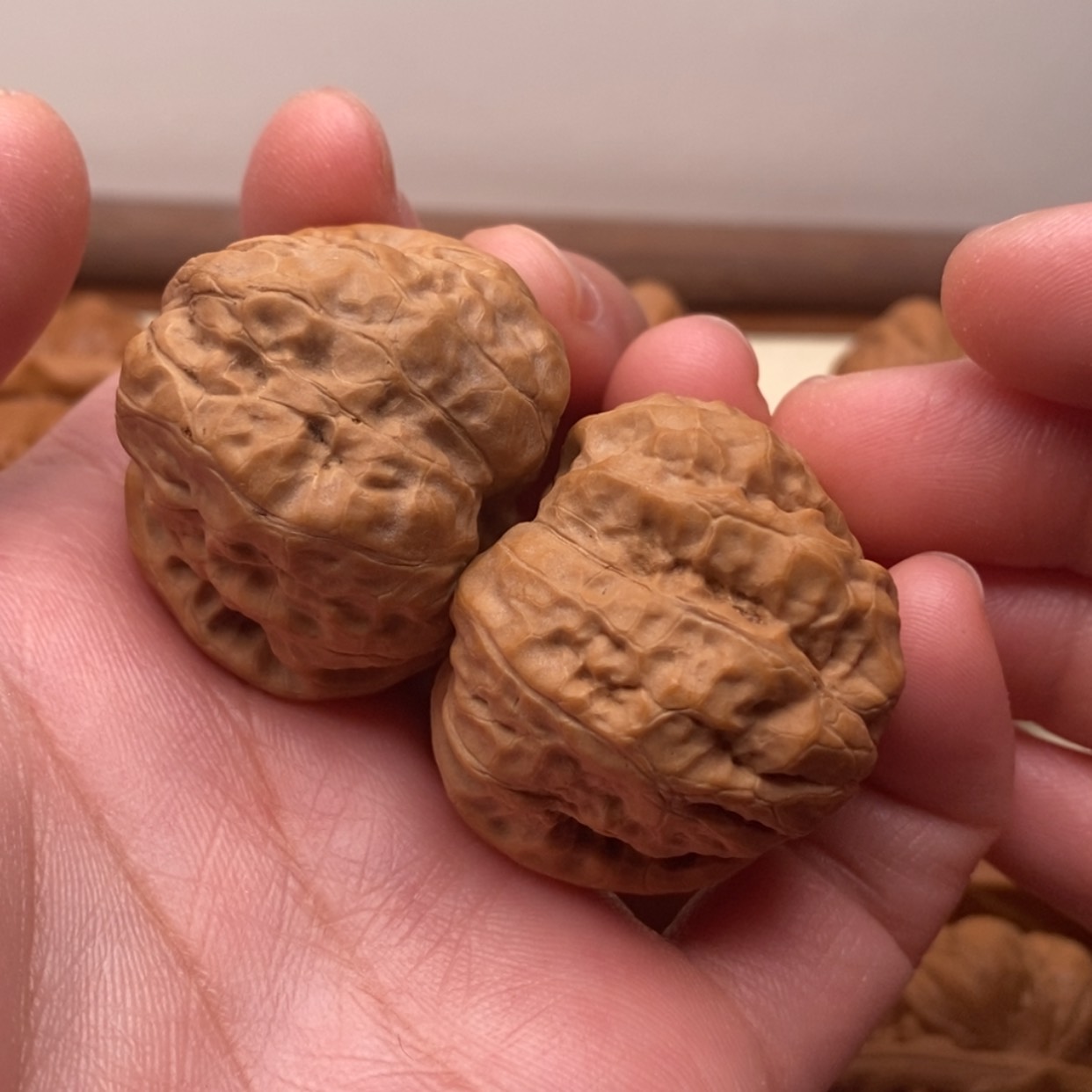 【闪购商品】把件文玩核桃肥蛙边35左右