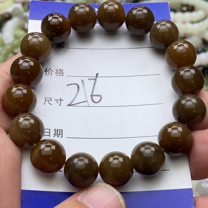 和田玉未镶嵌手链