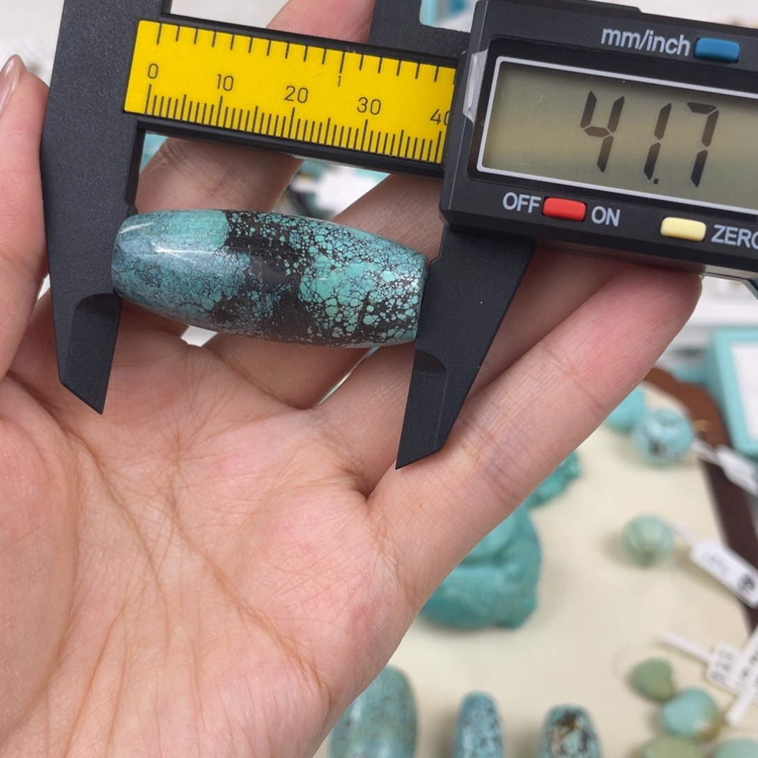 绿松石合金21.9克 桶珠