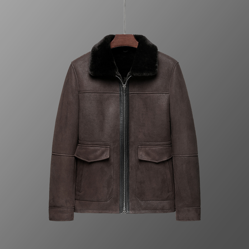 25款冬季西班牙拉贡lacon真皮绒面休闲时尚保暖皮毛一体2507-1