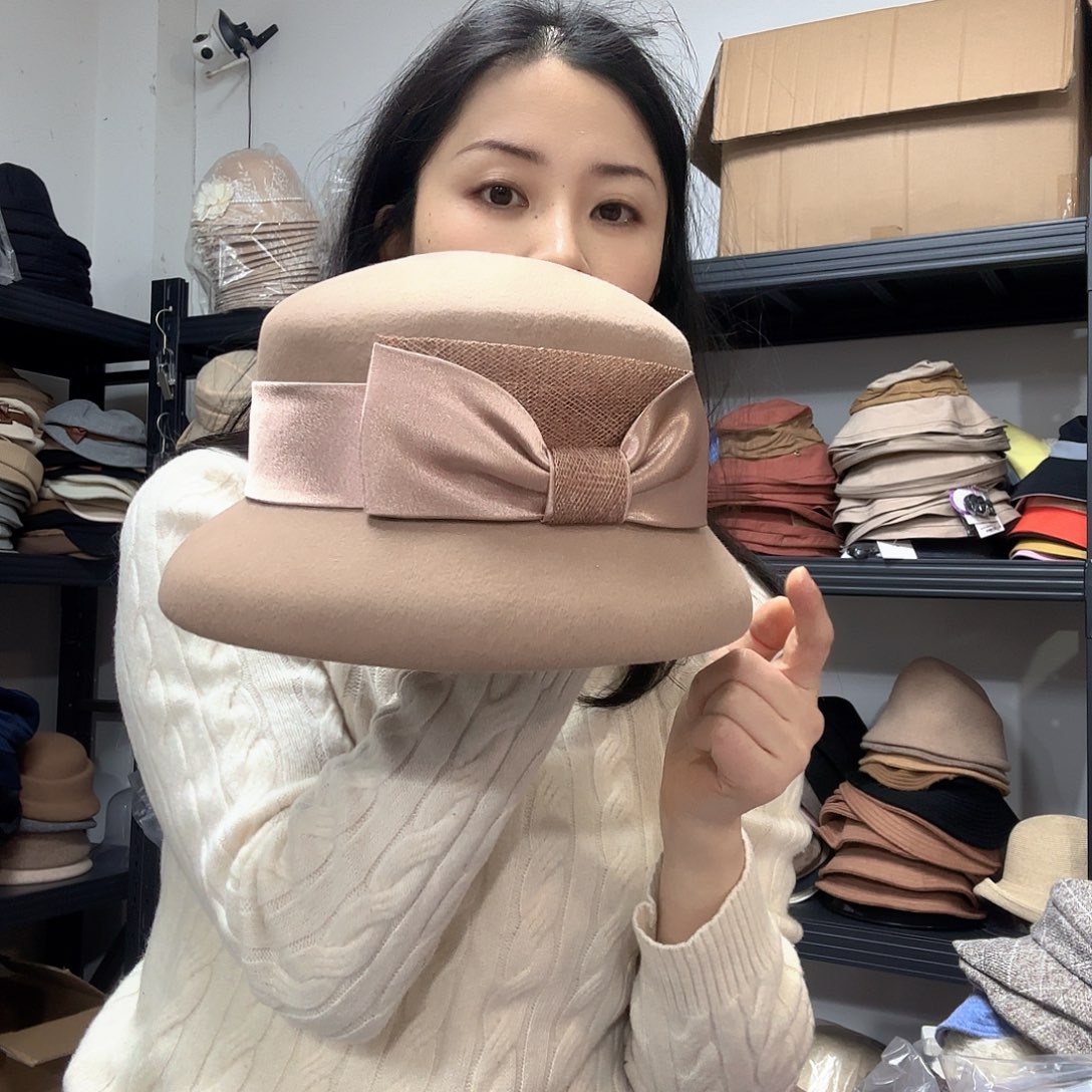 纯棉赫本风小礼帽