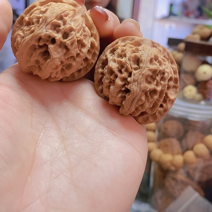 【闪购商品】文玩核桃把件42苹果天残脚