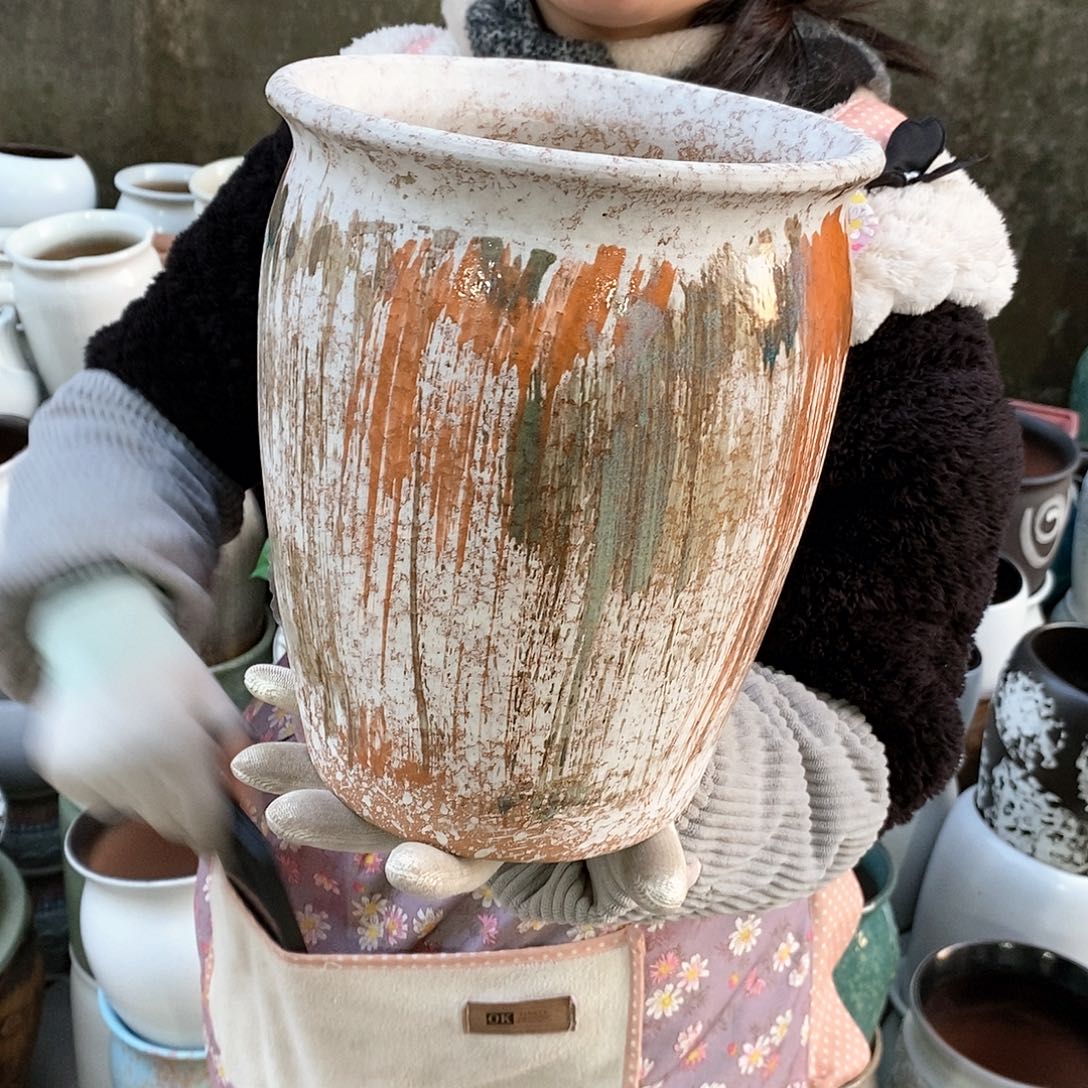 紫砂花盆正品口20高25