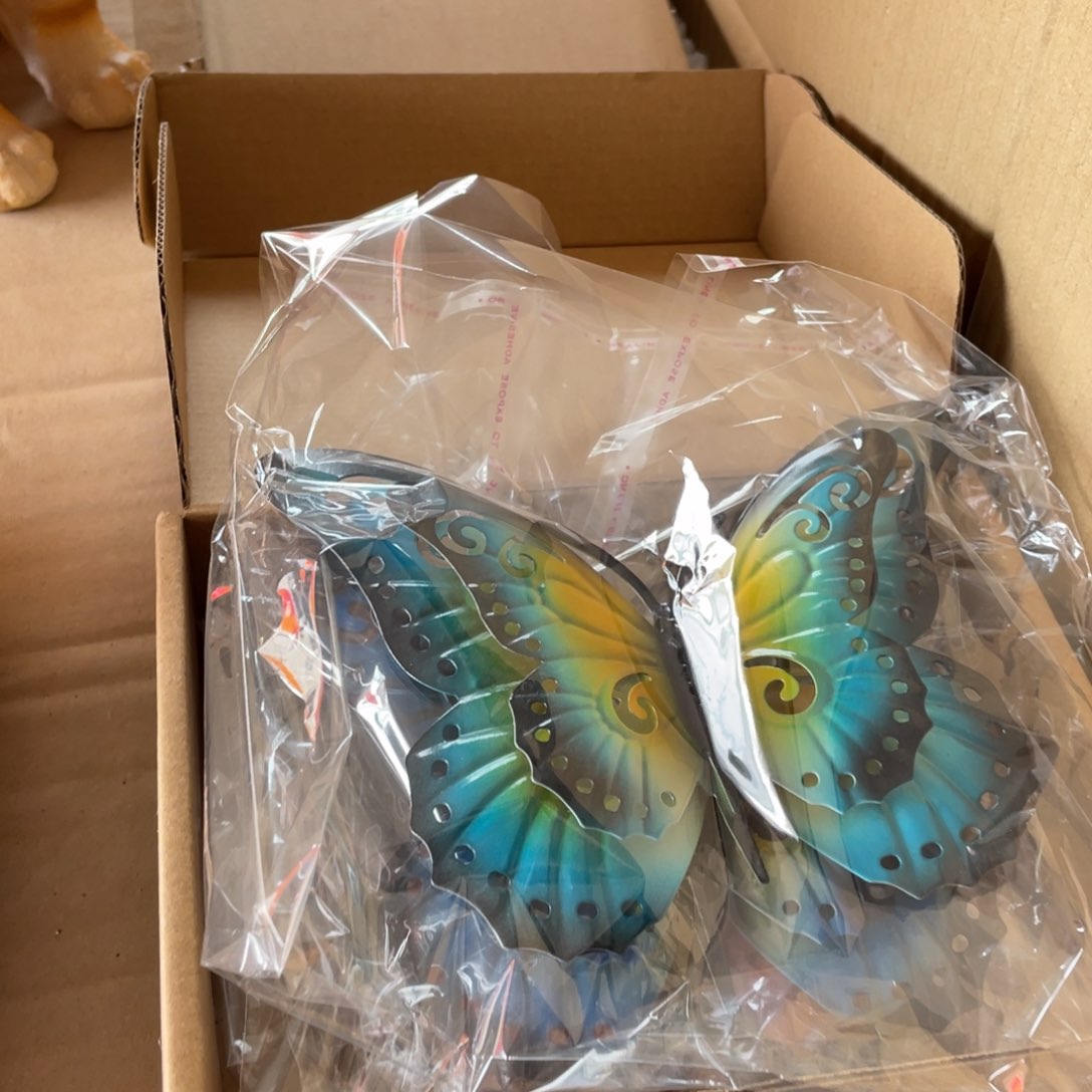 【闪购商品】铁艺蝴蝶一套四个