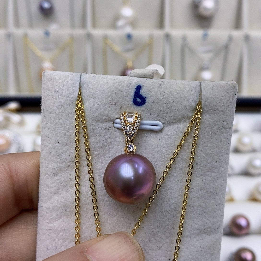 淡水珍珠颈饰银S925镶嵌