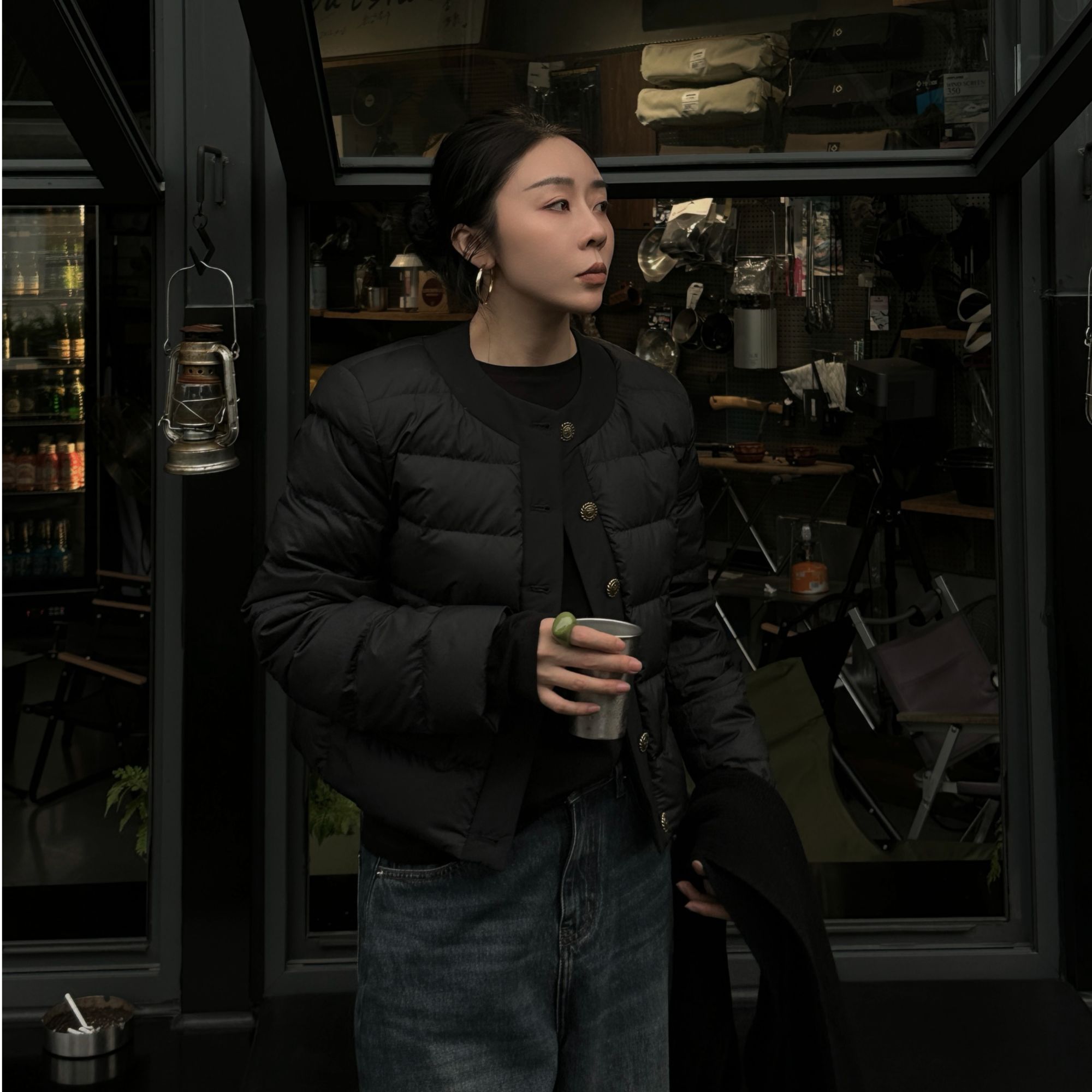  Action studios 大大 推荐轻薄保暖领口拼接女士鹅绒服ACC600