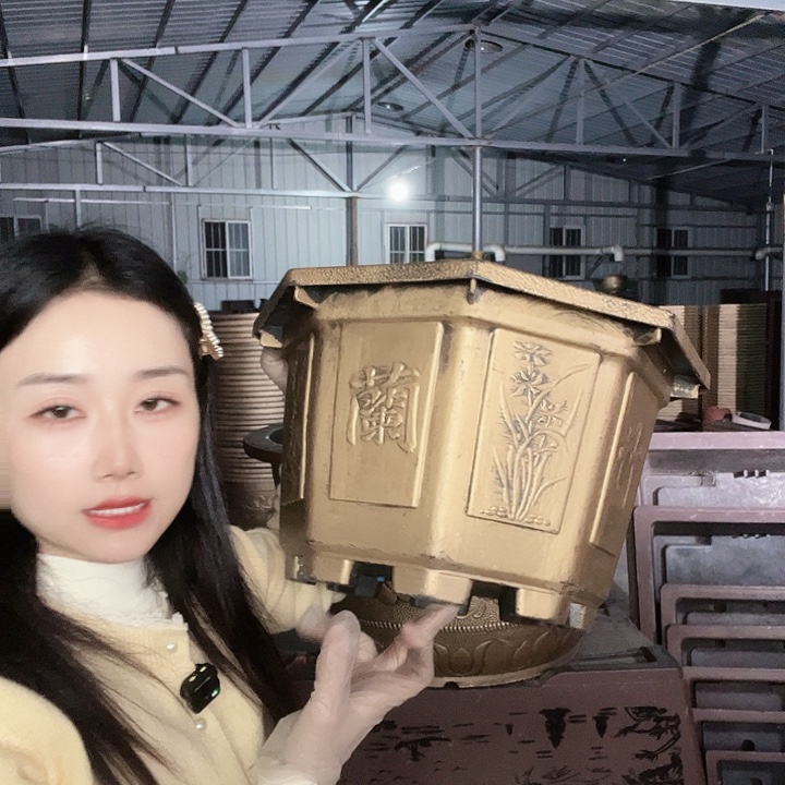 八角40花盆5个有孔