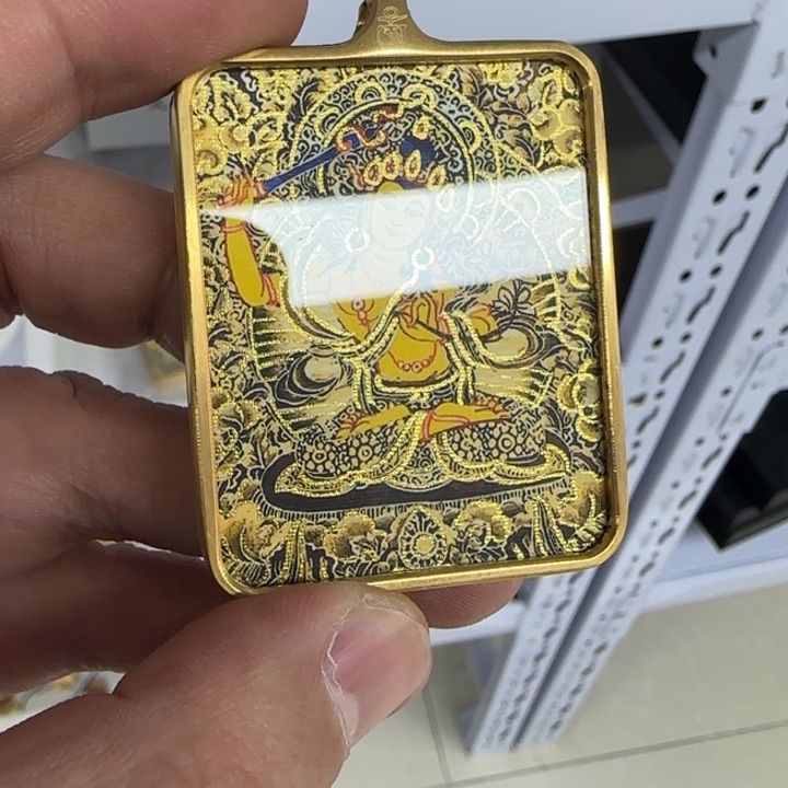 白玉菩提吊坠黄色f104
