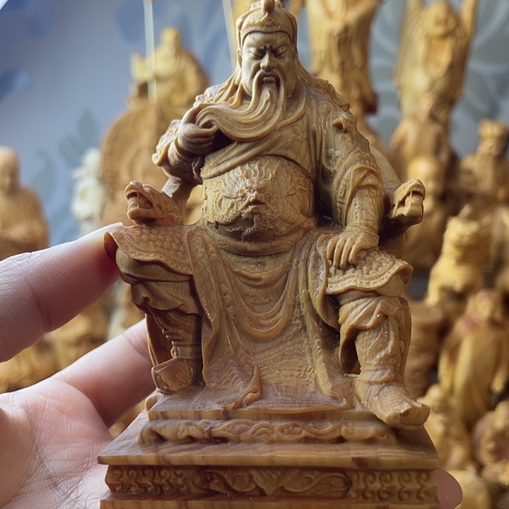 柏木（崖柏）崖柏关公高10公分