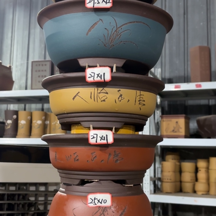 花盆紫砂100-6。       