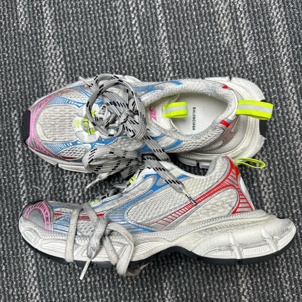 95新 Balenciaga/巴黎世家 3XL做旧彩色老爹鞋/尺码39