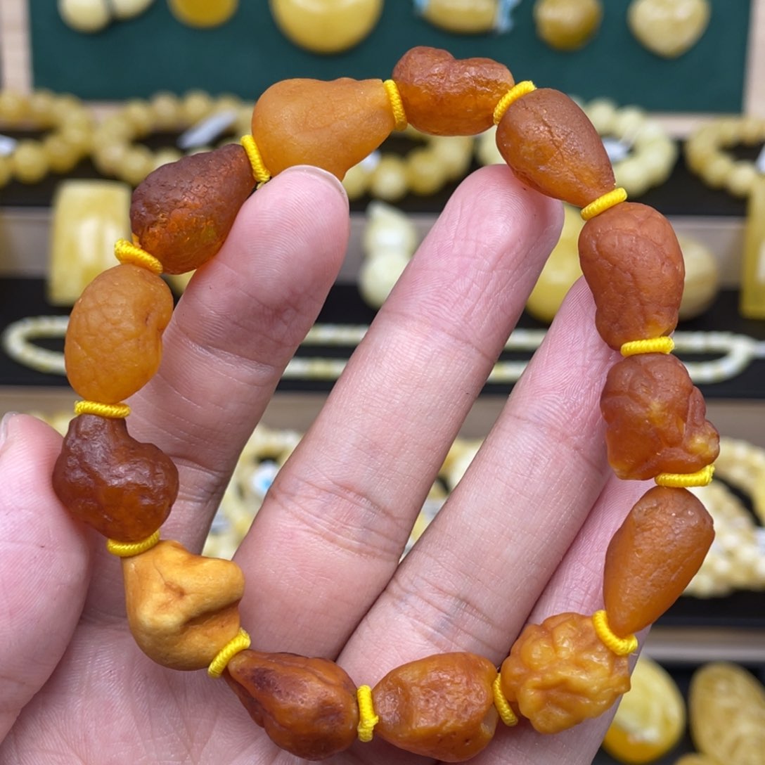 琥珀裸石未镶嵌琥珀蜜蜡