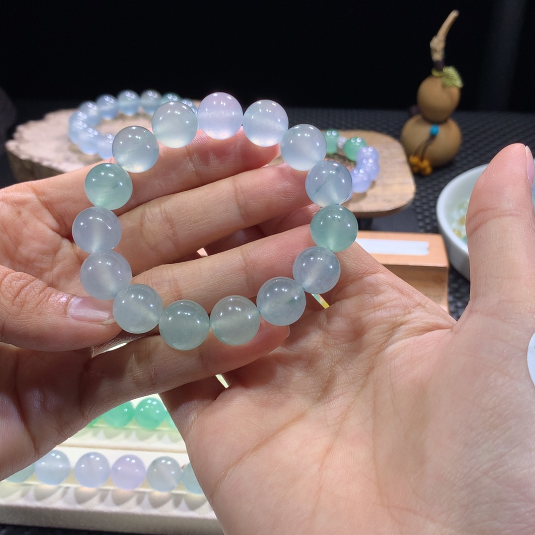 未镶嵌手串翡翠特推种水马卡龙尾款