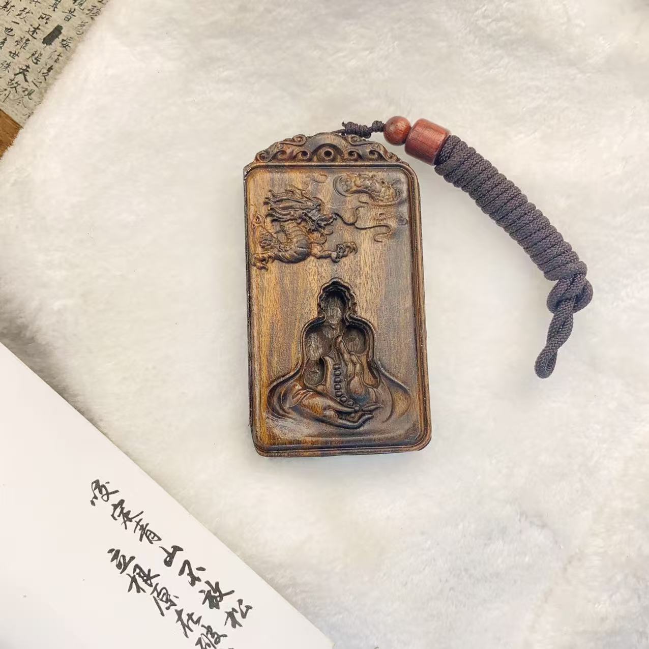 40*60CM无相佛巴布亚贡木脖挂车挂手牌手持 HXD-0355