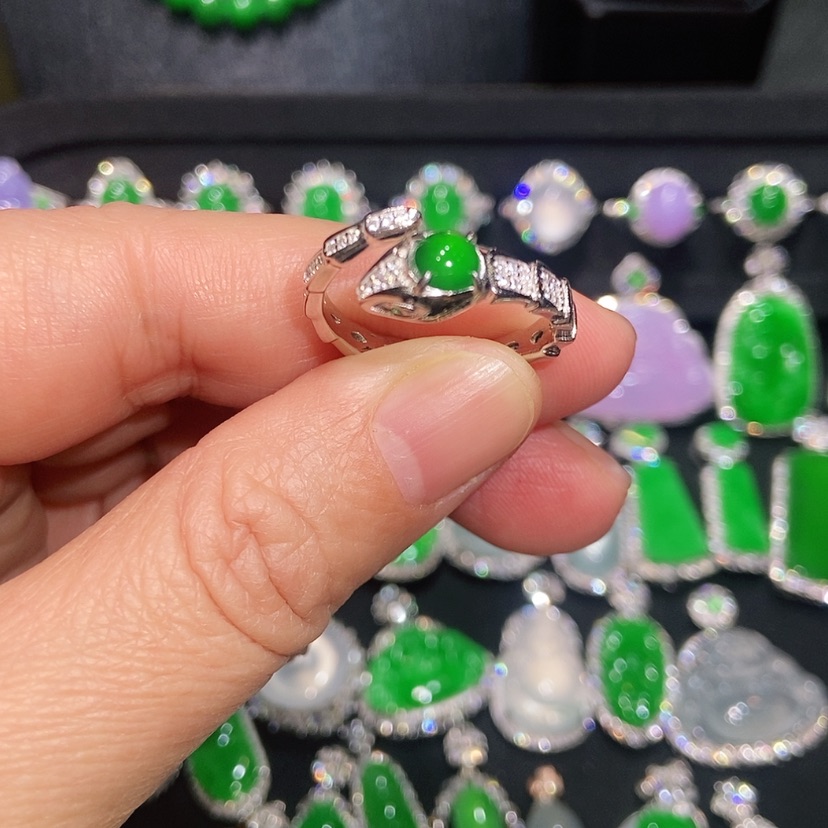 【闪购商品】翡翠戒指未镶嵌天然翡翠