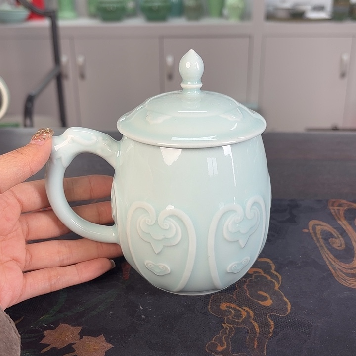 龙泉云间青瓷小米茶器