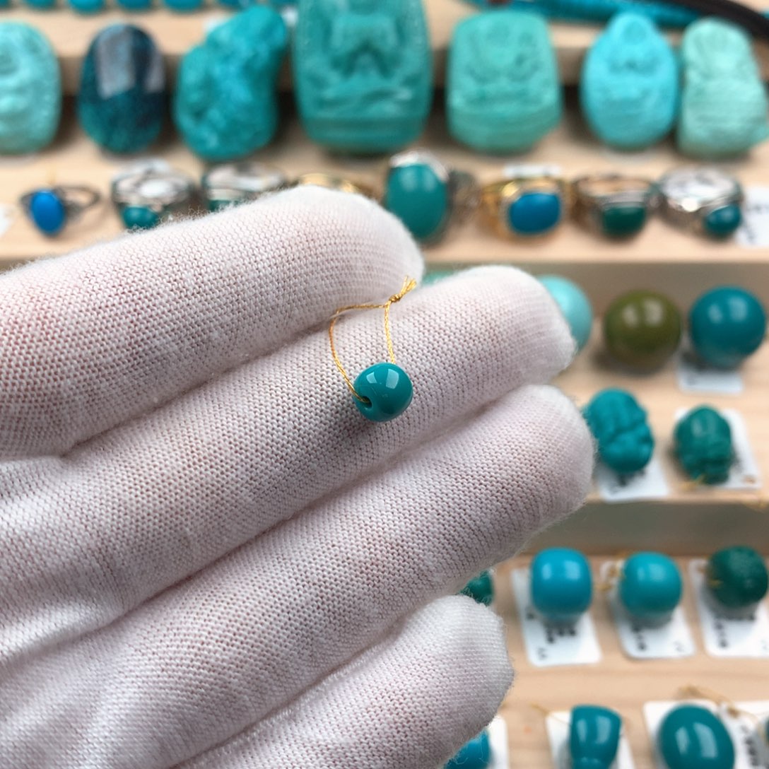 绿松石配饰未镶嵌卡6.7mm