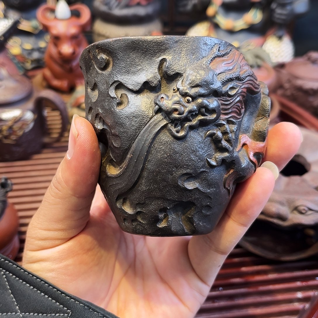 紫砂茶杯高端紫砂主人杯