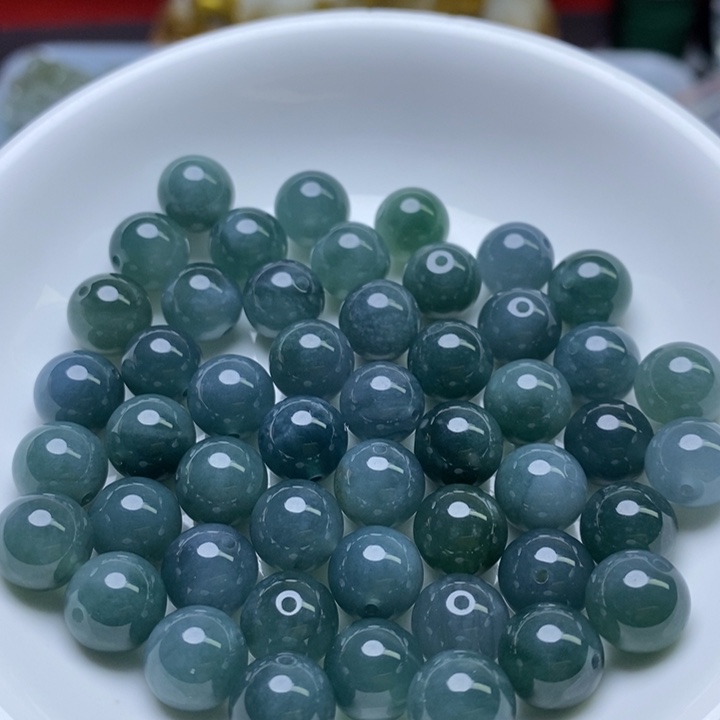 翡翠未镶嵌手链卡10冰蓝水10个