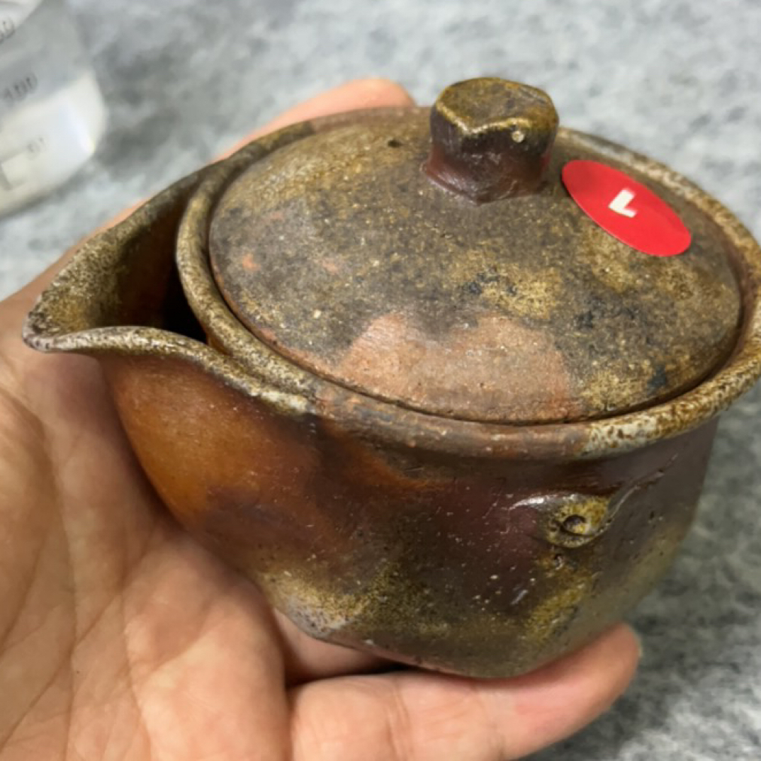 柴岗信义粗陶复古备前茶壶纯手工手抓壶陶瓷茶具泡茶壶宝瓶随机发