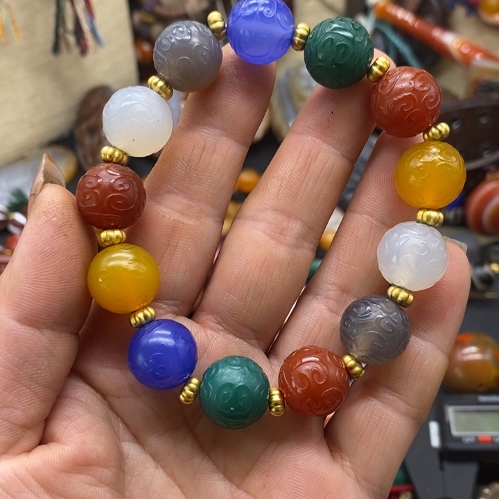 玛瑙/玉髓手链未镶嵌