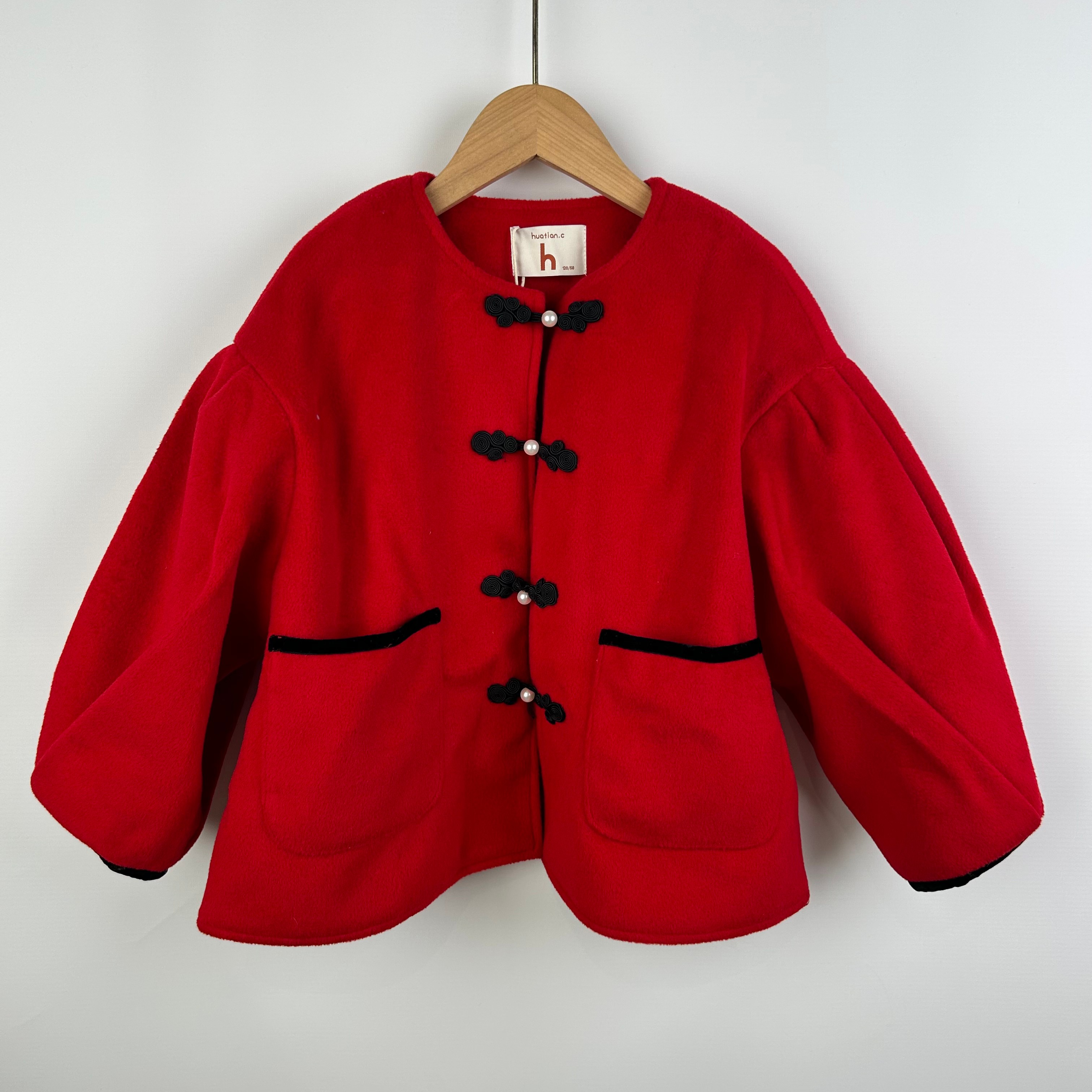 儿童盘扣棉衣 复古设计 中式风格 童装保暖单品 1558