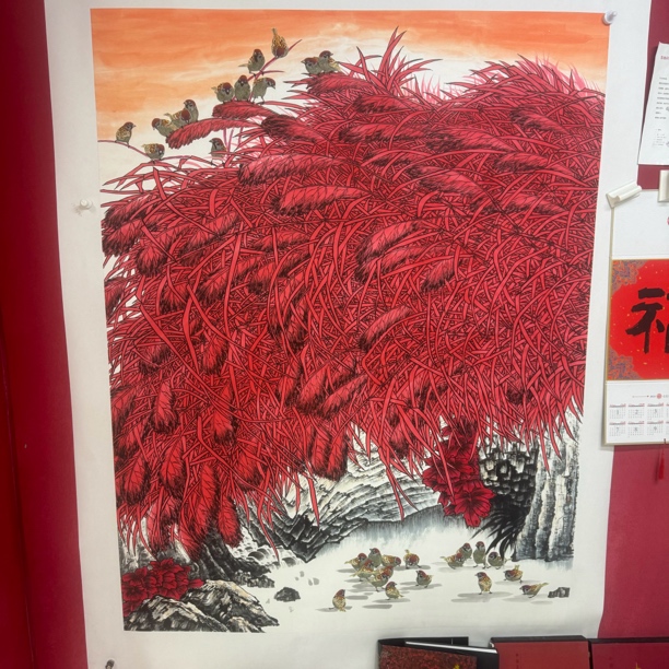 李老师花鸟绘画作品