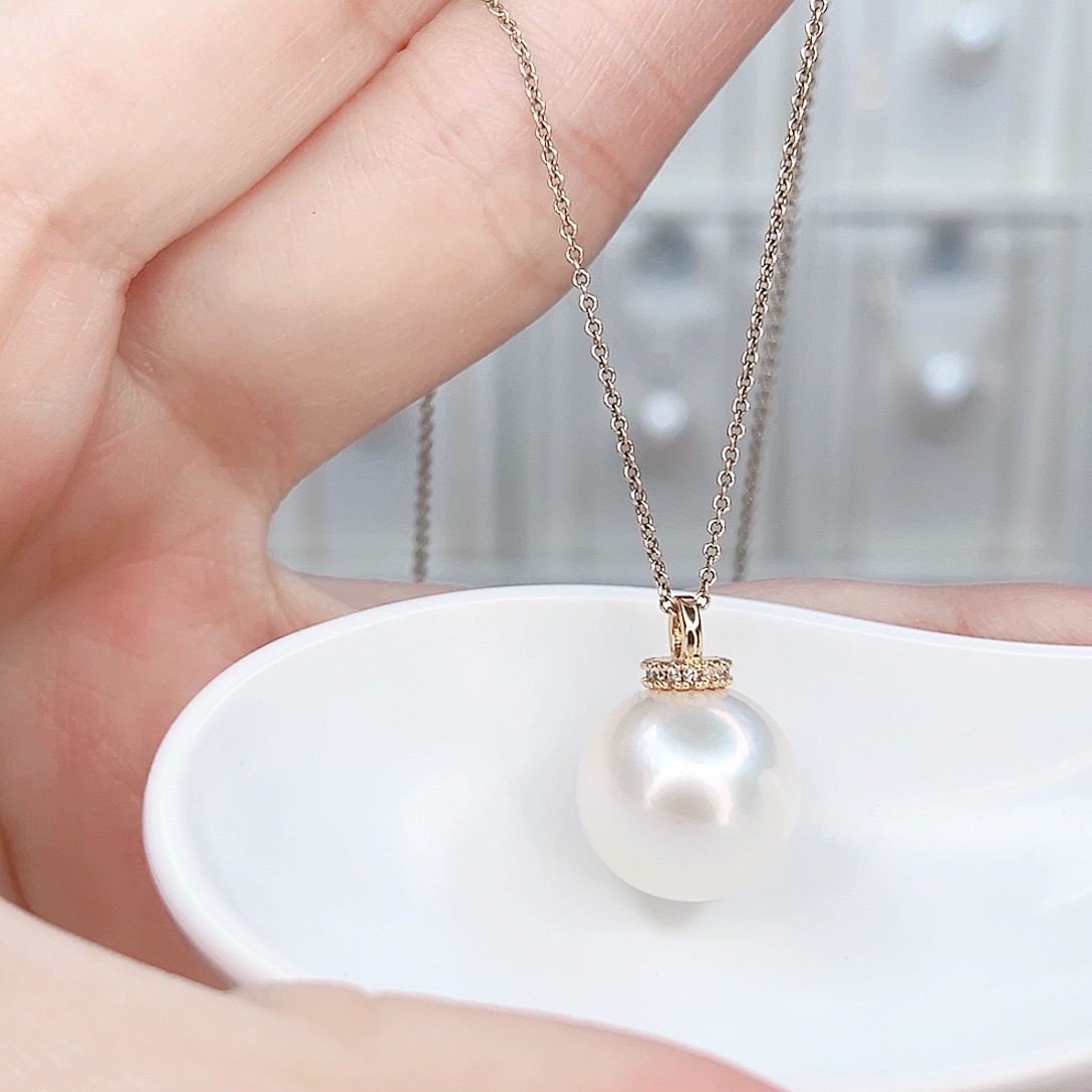 合金淡水珍珠吊坠(赠链)