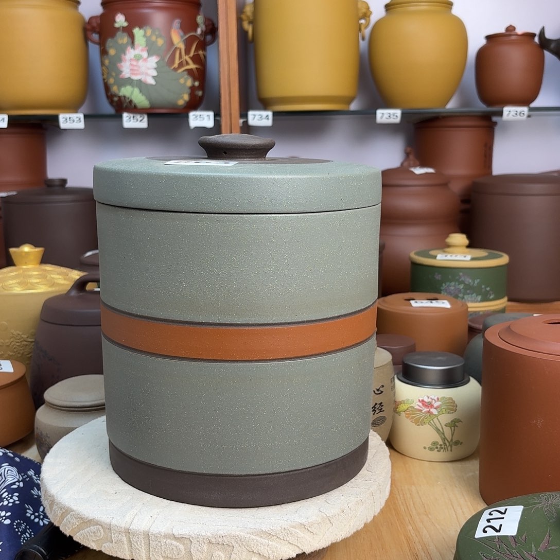 紫砂茶叶罐八饼茶叶罐363