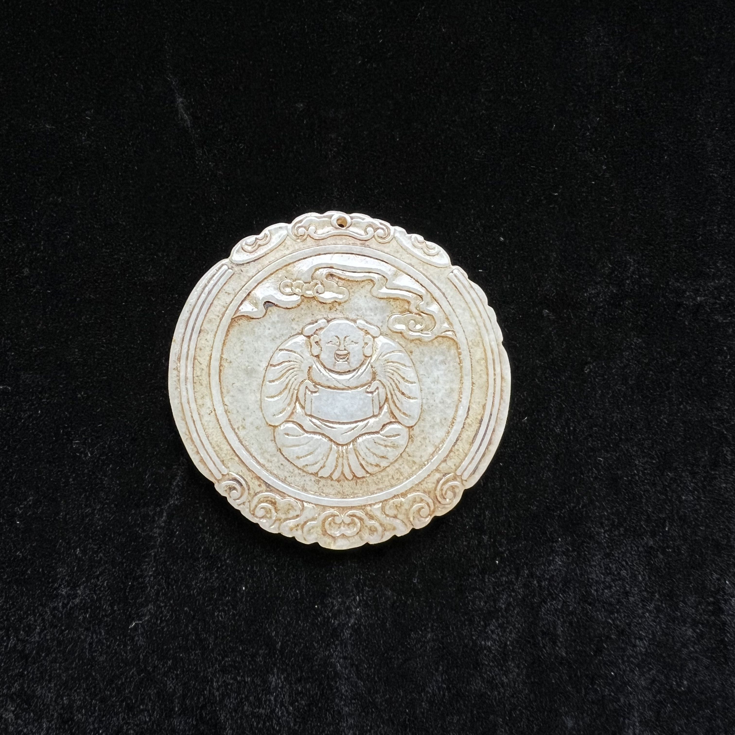 【清代】和田玉挂件福寿绵长题材大展北京文物商店627133