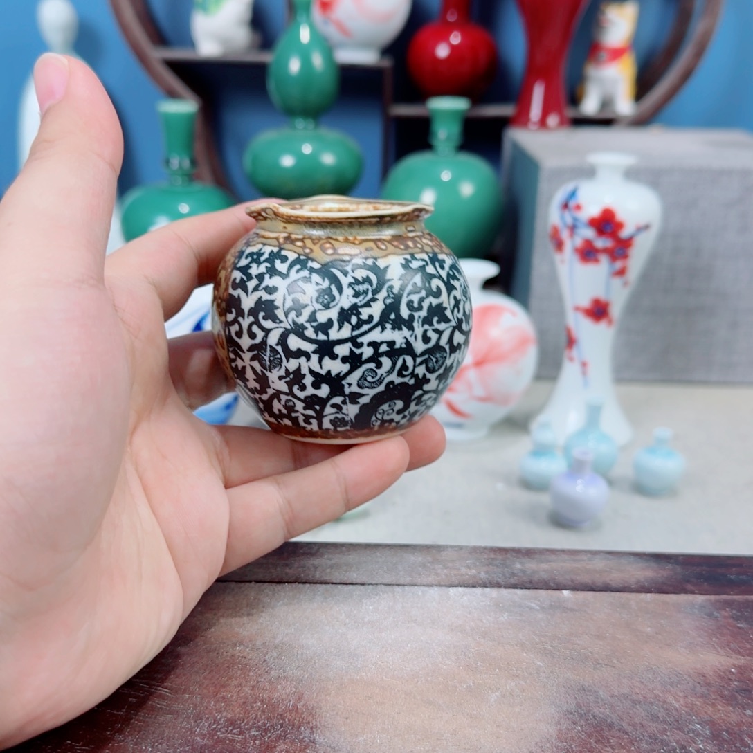 陶瓷手工小花器摆件