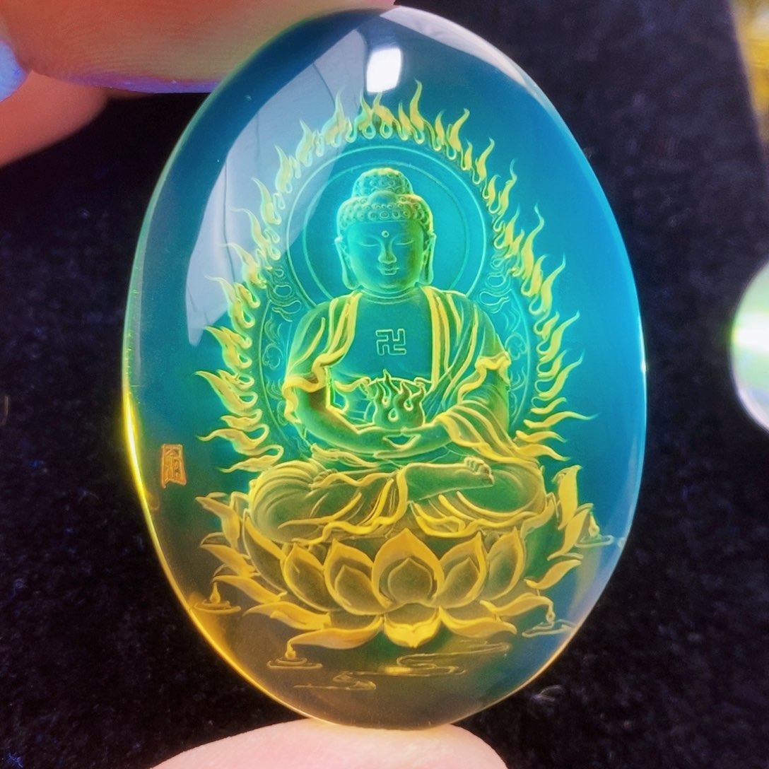 【闪购商品】蓝珀颈饰未镶嵌蓝珀阴雕