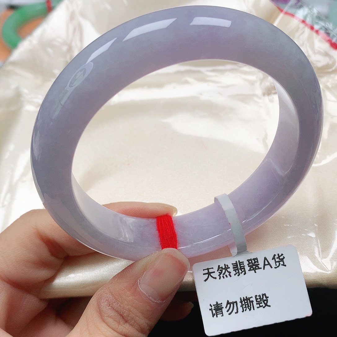 翡翠手镯未镶嵌天然翡翠手镯57