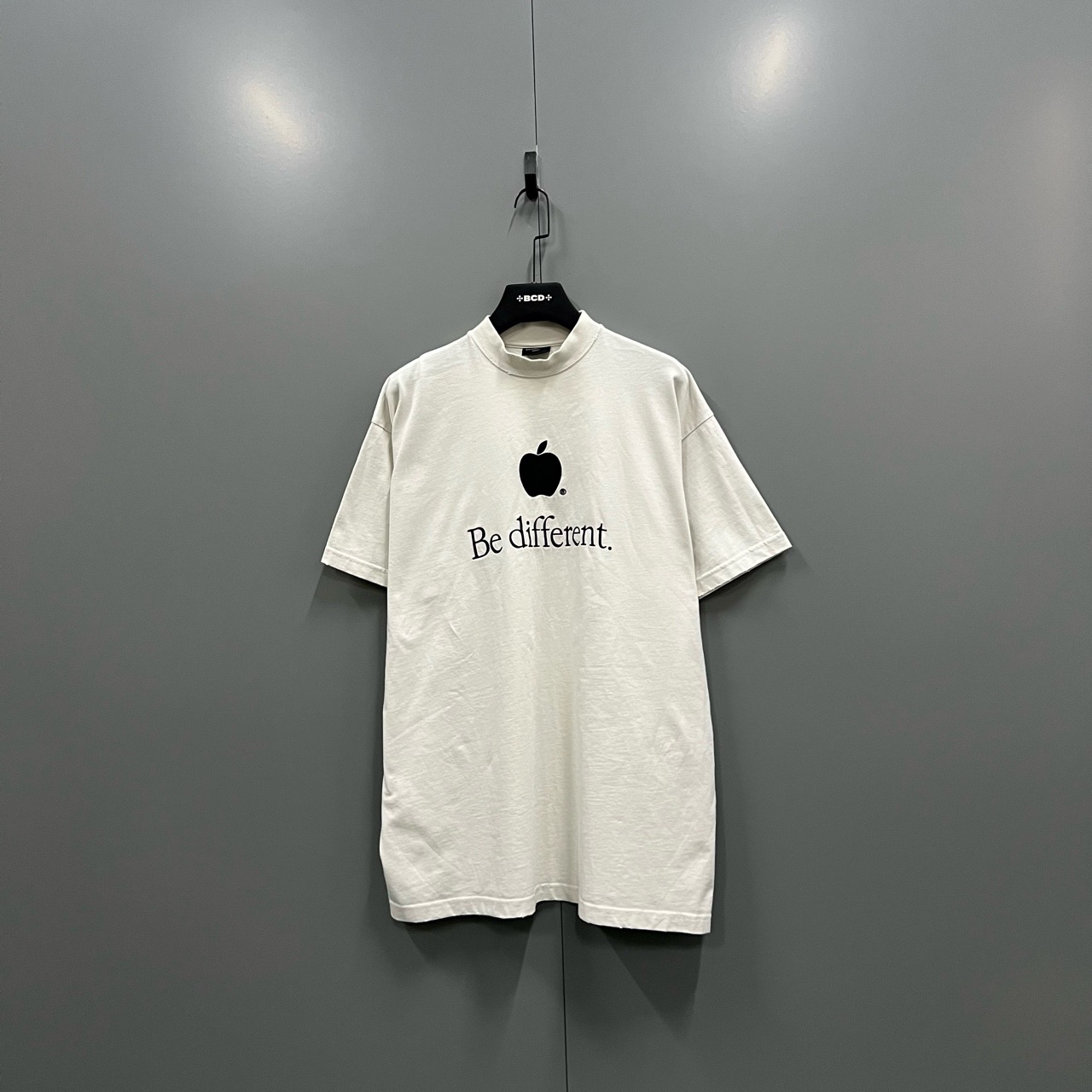 95新 Balenciaga/巴黎世家 （bb）苹果字母刺绣短袖 1码/010898