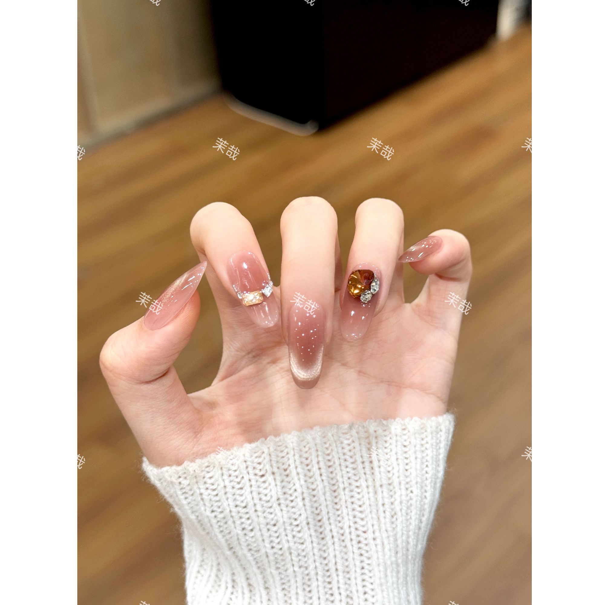 茉哉【挚爱法典】纯手工定制美甲拆卸穿戴甲A5189