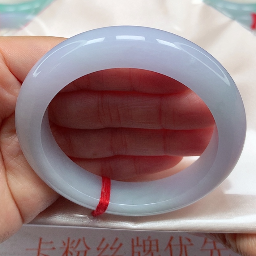 【闪购商品】翡翠手镯未镶嵌冰胶仙紫手镯5455圈41号
